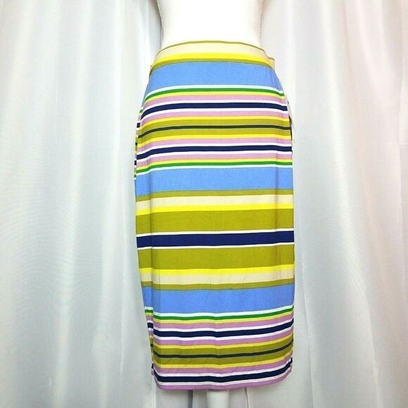 Liz Claiborne Dresses & Skirts - LIZ Claiborne M Stretch Skirt Striped Multi Color